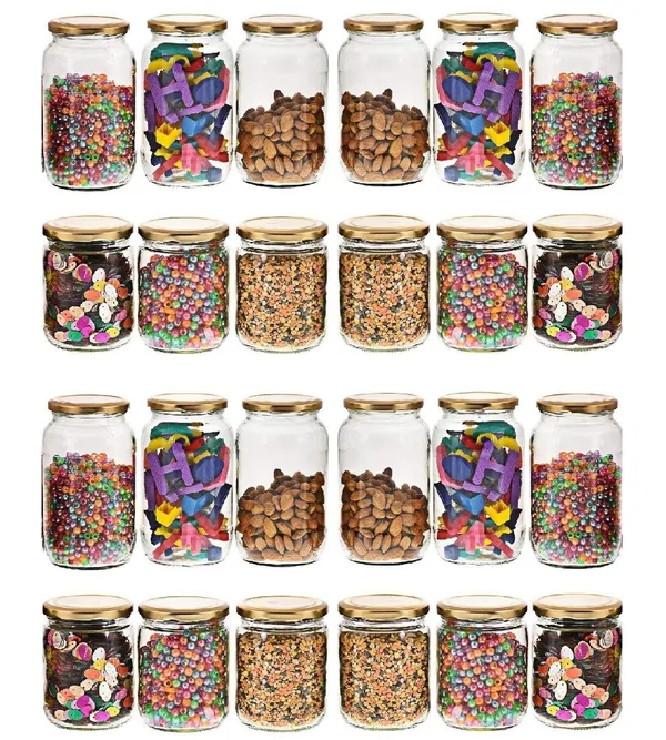 24-Piece_Round_Glass_Jar_Kitchen_Storage_Container_With_Rust_Proof_Cap,_Clear,_500-1000Ml_Combo