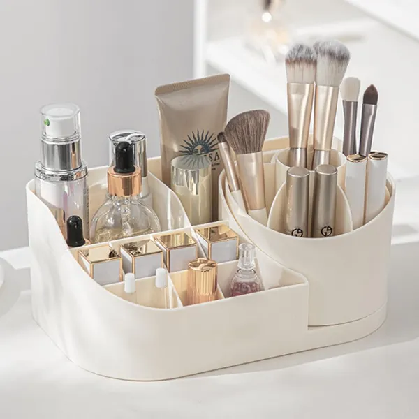 Square_360_Degree_Rotating_Desk_Makeup_Brush_Organizers_And_Pencil_Pen_Organizers_For_Desk_Desktop_Storage_Stationery_Supplies_Cute_Pencil_Cup_Pot_For_Office_School_Home_(White)