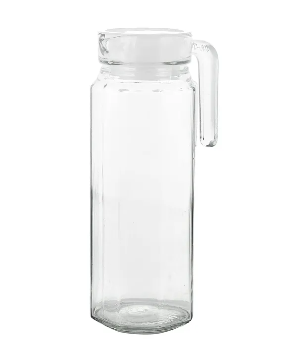 Pack_Of_2_Premium_Hexa_Glass_Water_Jug_With_Lid_Beverage_Dispenser_Clear_1000_Ml
