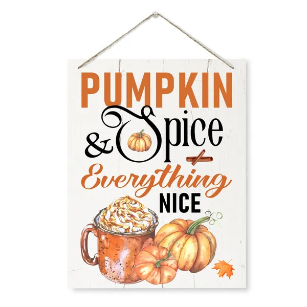 Multicolor_Pumpkin_Spice_&_Everything_Nice_Sign,_Inspirational_Autumn_Sign,_Rustic_Hanging_Wooden_Plaque_Sign,_Coffee_Autumn_Wall_Decor,_Coffee_Decor_Sign,_Autumn_Wall_Art_|_For_Cafe,_Coffee_Bar_Decor
