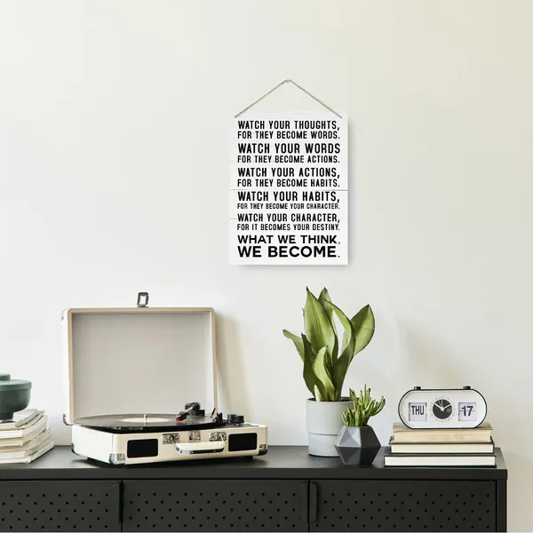 Multicolor_Inspirational_Wood_Sign,_Watch_Your_Thoughts_Sign,_Rustic_Hanging_Wooden_Plaque_Sign,_Decorative_Wooden_Wall_Sign,_Thoughtful_Wall_Sign,_Home_Office_Decor,_Study_Decor,_Motivational_Classroom_Decor