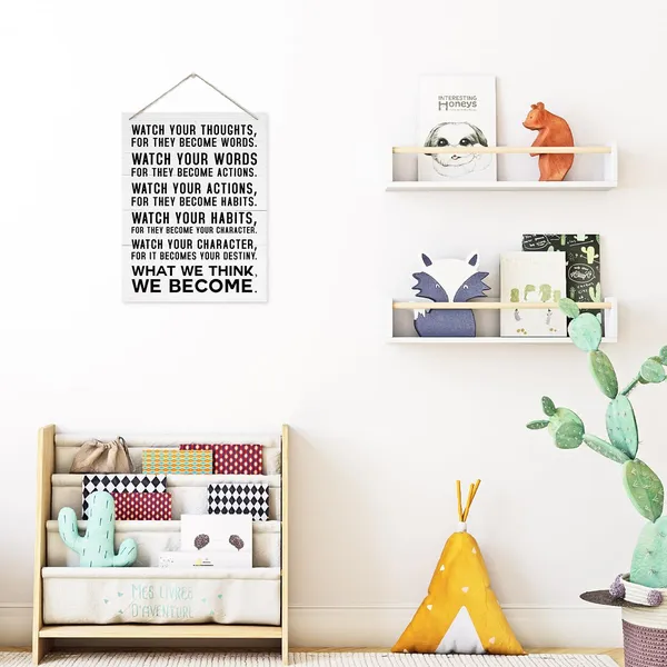 Multicolor_Inspirational_Wood_Sign,_Watch_Your_Thoughts_Sign,_Rustic_Hanging_Wooden_Plaque_Sign,_Decorative_Wooden_Wall_Sign,_Thoughtful_Wall_Sign,_Home_Office_Decor,_Study_Decor,_Motivational_Classroom_Decor