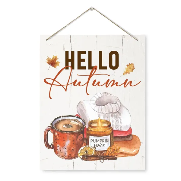 Multicolor_Hello_Autumn_Sign,_Rustic_Hanging_Wooden_Plaque_Sign,_Beautiful_Autumn_Decor,_Hello_Autumn_Door_Sign,_Door_Gate_Hanger,_Decorative_Wooden_Wall_Sign,_Autumn_Welcome_Decor_|_For_Front_Door