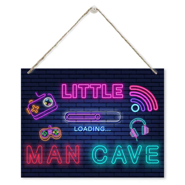 Multicolor_Game_Door_Sign,_Man_Cave_Sign,_Rustic_Hanging_Wooden_Plaque_Sign,_Gamer_Room_Wall_Decor,_Gaming_Decor_Art,_Funny_Nursery_Decor_|_For_Boys,_Wall_Decorations_|_For_Bedroom_Playroom,_Man_Cave_Decor