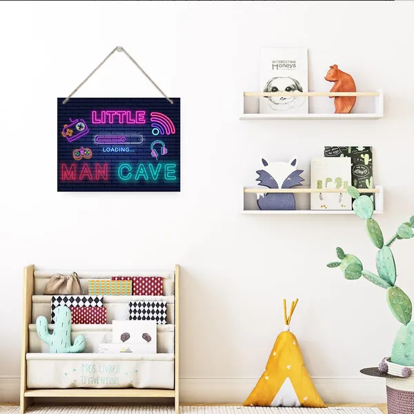 Multicolor_Game_Door_Sign,_Man_Cave_Sign,_Rustic_Hanging_Wooden_Plaque_Sign,_Gamer_Room_Wall_Decor,_Gaming_Decor_Art,_Funny_Nursery_Decor_|_For_Boys,_Wall_Decorations_|_For_Bedroom_Playroom,_Man_Cave_Decor