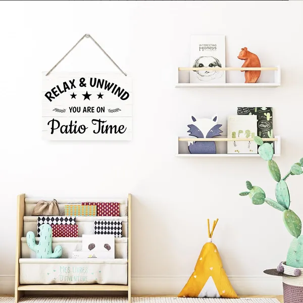 Multicolor_Inspirational_Wood_Sign,_Relax_Unwind_You'Re_On_Patio_Time_Sign,_Rustic_Hanging_Wooden_Plaque_Sign,_Beach_House_Decor,_Outdoor_Patio_Decor,_Farmhouse_Decor_|_For_Home_Bar_Porch,_Backyard_Decor