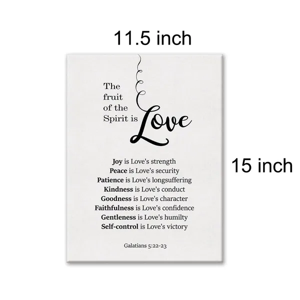 Multicolor_Galatians_5:22-23_Sign_Bible_Verse_Canvas_Home_Wall_Art_Decor_Scripture_Painting_12x15_Fruit_of_the_Spirit_Poster_Framed_Ready_to_Hang