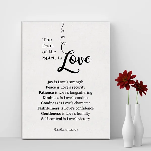 Multicolor_Galatians_5:22-23_Sign_Bible_Verse_Canvas_Home_Wall_Art_Decor_Scripture_Painting_12x15_Fruit_of_the_Spirit_Poster_Framed_Ready_to_Hang