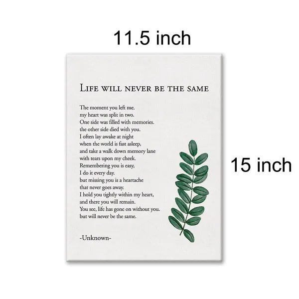 Multicolor_Memorial_Bereavement_Poem_the_Moment_You_Left_Me_Print_Canvas_Wall_Art_Home_Office_Decor_Remembrance_Poetry_Painting_12_x_16_Canvas_Poster_Framed_Ready_to_Hang