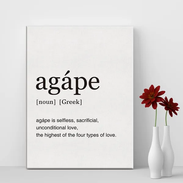 Multicolor_Greek_Art_Agape_Definition_Print_Canvas_Wall_Art_Home_Office_Decor_Modern_Painting_12_x_16_Canvas_Poster_Framed_Ready_to_Hang_Artwork_Anniversary_Gifts