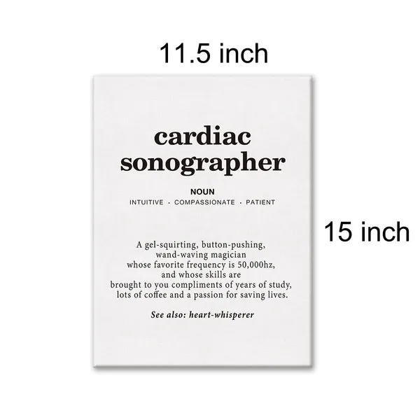 Multicolor_Cardiac_Sonographer_Definition_Print_Canvas_Wall_Art_Clinic_Office_Decor_Modern_Echocardiographer_Painting_12_x_16_Canvas_Poster_Framed_Ready_to_Hang_Artwork_Gift