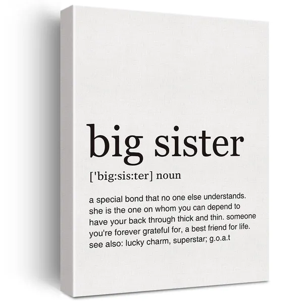Multicolor_Big_Sister_Definition_Print_Canvas_Wall_Art_Home_Office_Decor_Modern_Minimalist_Painting_12_x_16_Canvas_Sister_Poster_Framed_Ready_to_Hang_Artwork