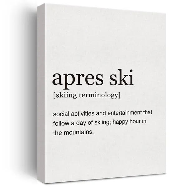 Multicolor_Apres_Ski_Definition_Print_Canvas_Wall_Art_Home_Office_Decor_Modern_Snowboarder_Quotes_Painting_12_x_16_Canvas_Poster_Framed_Ready_to_Hang_Artwork_Skier_Gift