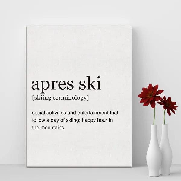 Multicolor_Apres_Ski_Definition_Print_Canvas_Wall_Art_Home_Office_Decor_Modern_Snowboarder_Quotes_Painting_12_x_16_Canvas_Poster_Framed_Ready_to_Hang_Artwork_Skier_Gift