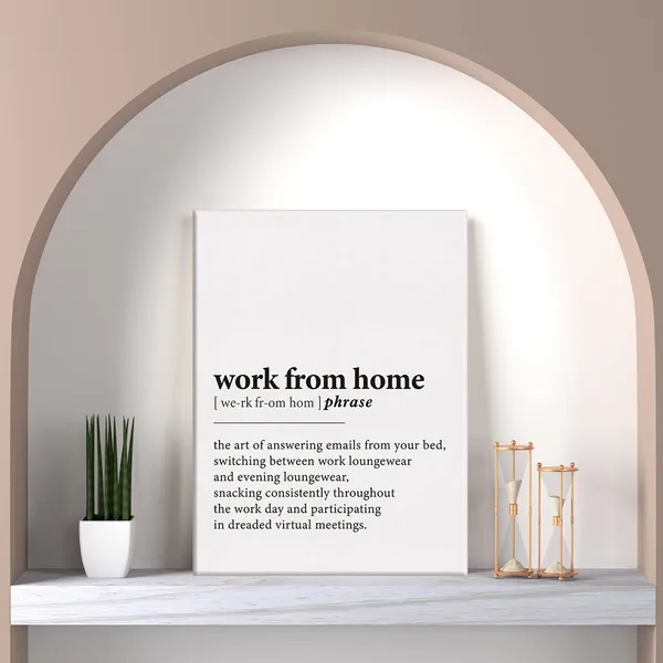 Multicolor_Work_From_Home_Definition_Print_Canvas_Wall_Art_Funny_Home_Office_Decor_Modern_Painting_12x15_Canvas_Poster_Framed_Ready_to_Hang_Artwork