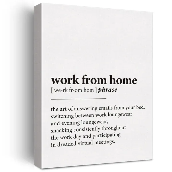 Multicolor_Work_From_Home_Definition_Print_Canvas_Wall_Art_Funny_Home_Office_Decor_Modern_Painting_12x15_Canvas_Poster_Framed_Ready_to_Hang_Artwork