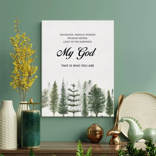 Multicolor_Inspirational_Waymaker_Miracle_Worker_Promise_Keeper_Quote_Print_Canvas_Wall_Art_Home_Office_Decor_Christian_Painting_12_x_16_Canvas_Poster_Framed_Ready_to_Hang_Living_Room_Decor