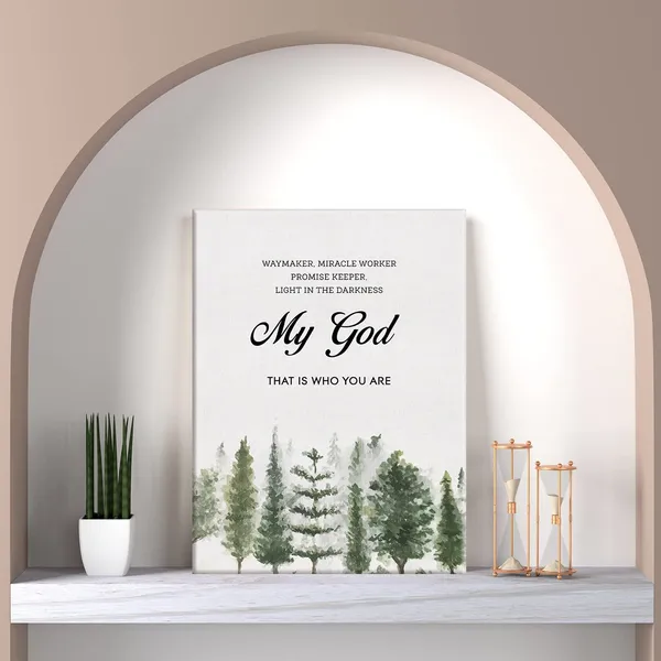 Multicolor_Inspirational_Waymaker_Miracle_Worker_Promise_Keeper_Quote_Print_Canvas_Wall_Art_Home_Office_Decor_Christian_Painting_12_x_16_Canvas_Poster_Framed_Ready_to_Hang_Living_Room_Decor