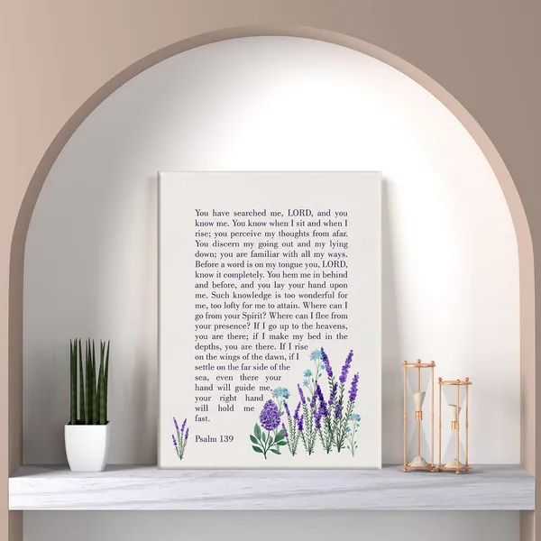 Multicolor_Psalm_139_You_Have_Searched_Me_Bible_Verse_Canvas_Home_Wall_Art_Decor_Scripture_Painting_12_x_16_Christian_Poster_Framed_Ready_to_Hang