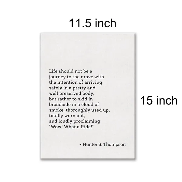 Multicolor_Postive_Literary_Quote_Print_Canvas_Wall_Art_Home_Office_Decor_Life_Should_not_be_a_Journey_to_the_Grave_Painting_12_x_16_Canvas_Poster_Framed_Ready_to_Hang