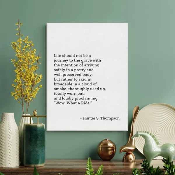 Multicolor_Postive_Literary_Quote_Print_Canvas_Wall_Art_Home_Office_Decor_Life_Should_not_be_a_Journey_to_the_Grave_Painting_12_x_16_Canvas_Poster_Framed_Ready_to_Hang