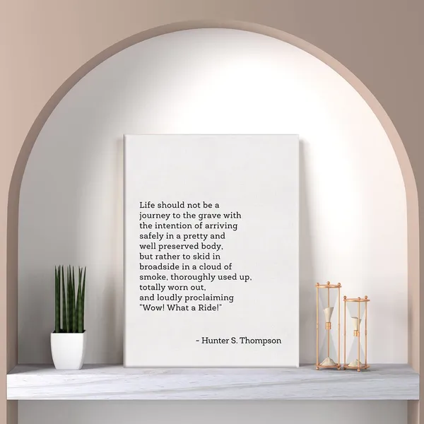 Multicolor_Postive_Literary_Quote_Print_Canvas_Wall_Art_Home_Office_Decor_Life_Should_not_be_a_Journey_to_the_Grave_Painting_12_x_16_Canvas_Poster_Framed_Ready_to_Hang