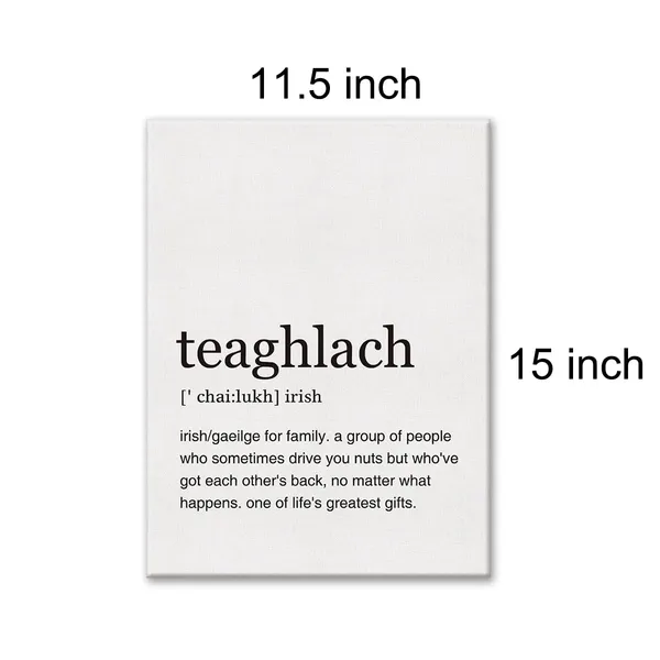 Multicolor_Family_Teaghlach_Definition_Print_Canvas_Wall_Art_Home_Office_Decor_Modern_Minimalist_Painting_12x15_Canvas_Irish_Poster_Framed_Ready_to_Hang