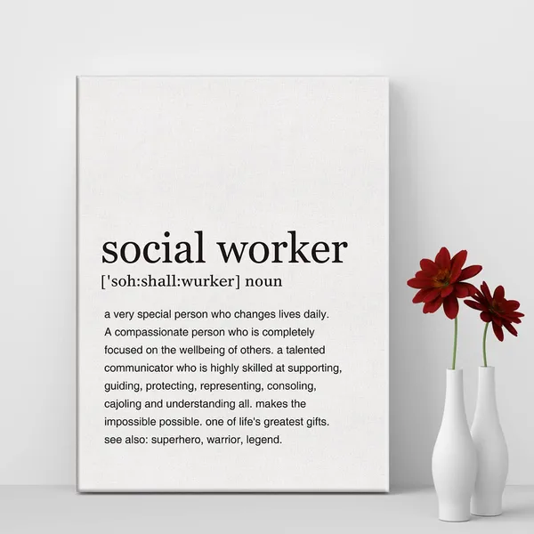 Multicolor_Social_Worker_Definition_Print_Canvas_Wall_Art_Home_Office_Decor_Modern_Minimalist_Painting_12_x_16_Canvas_Social_Work_Poster_Framed_Ready_to_Hang