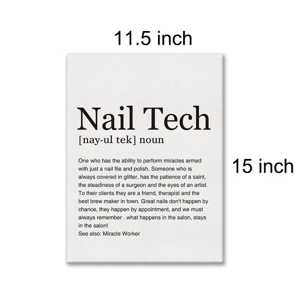 Multicolor_Nail_Tech_Definition_Print_Canvas_Wall_Art_Home_Office_Decor_Modern_Minimalist_Painting_12_x_16_Canvas_Beauty_Poster_Framed_Ready_to_Hang_Salon_Artwork