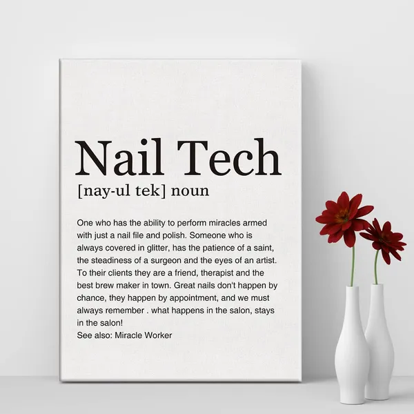 Multicolor_Nail_Tech_Definition_Print_Canvas_Wall_Art_Home_Office_Decor_Modern_Minimalist_Painting_12_x_16_Canvas_Beauty_Poster_Framed_Ready_to_Hang_Salon_Artwork