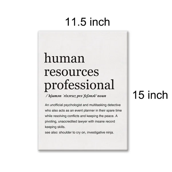 Multicolor_Human_Resources_Professional_Definition_Print_Canvas_Wall_Art_Home_Office_Decor_Modern_Minimalist_Painting_12_x_16_Canvas_Funny_HR_Poster_Framed_Ready_to_Hang