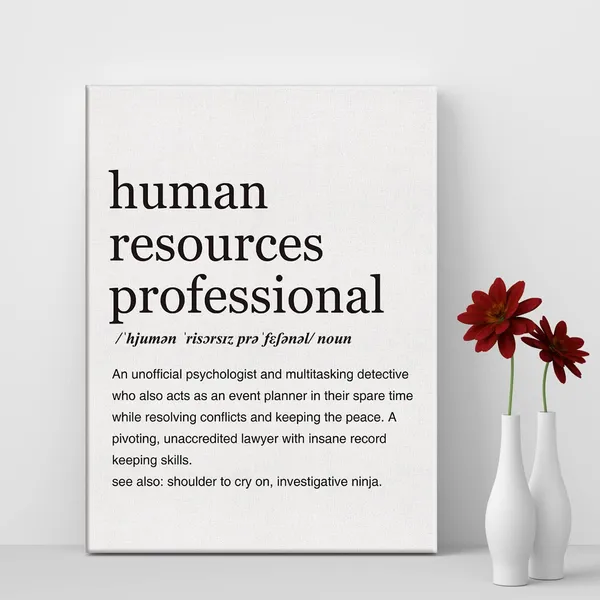 Multicolor_Human_Resources_Professional_Definition_Print_Canvas_Wall_Art_Home_Office_Decor_Modern_Minimalist_Painting_12_x_16_Canvas_Funny_HR_Poster_Framed_Ready_to_Hang