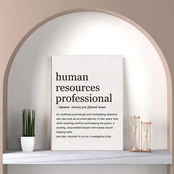 Multicolor_Human_Resources_Professional_Definition_Print_Canvas_Wall_Art_Home_Office_Decor_Modern_Minimalist_Painting_12_x_16_Canvas_Funny_HR_Poster_Framed_Ready_to_Hang