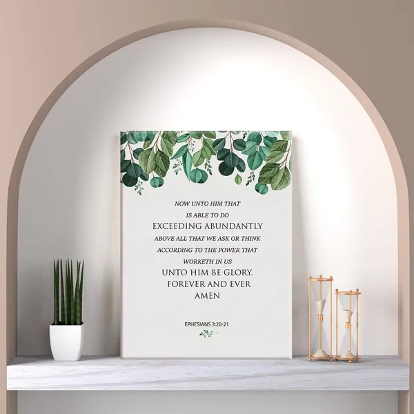 Multicolor_now_unto_Him_Who_is_Able_Scripture_Sign_Canvas_Home_Wall_Art_Decor_Bible_Verse_Painting_12_x_16_Poster_Framed_Ready_to_Hang