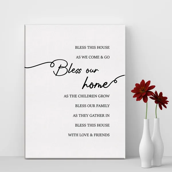 Multicolor_Inspirational_Quote_Bless_This_House_Print_Canvas_Home_Wall_Art_Decor_Family_Sign_Painting_12_x_16_Poster_Framed_Ready_to_Hang