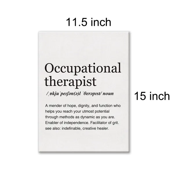 Multicolor_Occupational_Therapist_Definition_Print_Canvas_Wall_Art_Home_Office_Decor_Modern_Minimalist_Painting_12_x_16_Canvas_Poster_Framed_Ready_to_Hang_Therapy_Gift