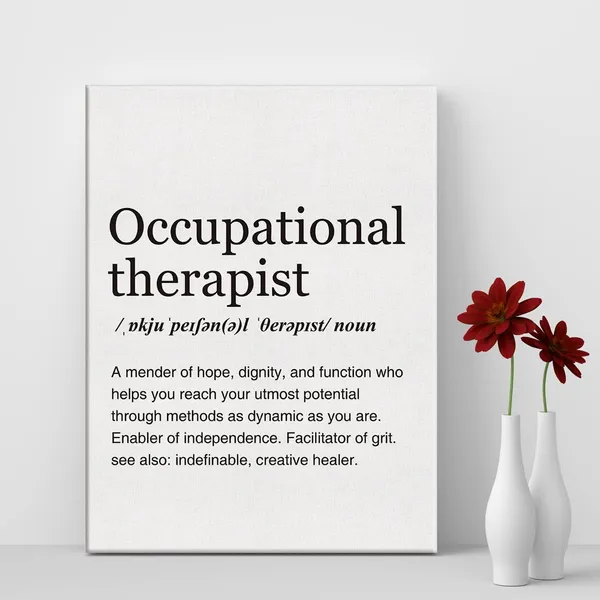 Multicolor_Occupational_Therapist_Definition_Print_Canvas_Wall_Art_Home_Office_Decor_Modern_Minimalist_Painting_12_x_16_Canvas_Poster_Framed_Ready_to_Hang_Therapy_Gift