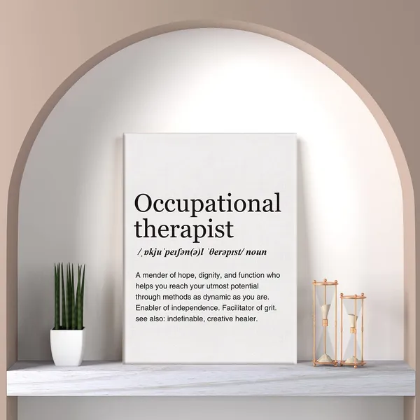 Multicolor_Occupational_Therapist_Definition_Print_Canvas_Wall_Art_Home_Office_Decor_Modern_Minimalist_Painting_12_x_16_Canvas_Poster_Framed_Ready_to_Hang_Therapy_Gift