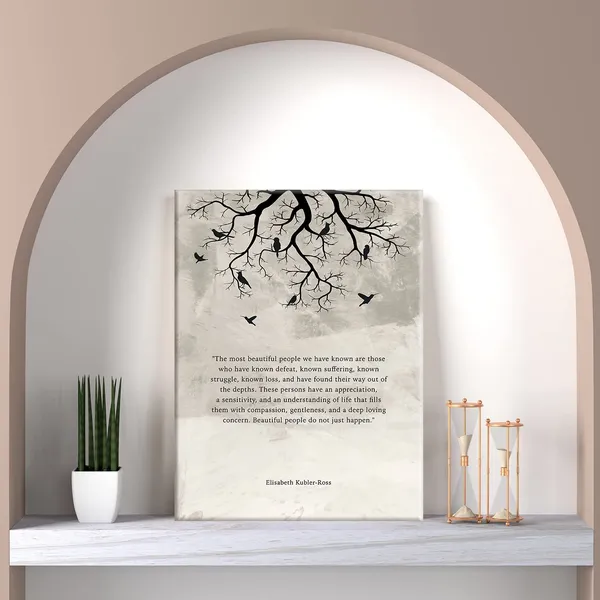 Multicolor_Inspirational_Quote_the_Most_Beautiful_People_We_Have_Known_Print_Canvas_Wall_Art_Home_Office_Decor_Retro_Painting_12x15_Canvas_Poster_Framed_Ready_to_Hang