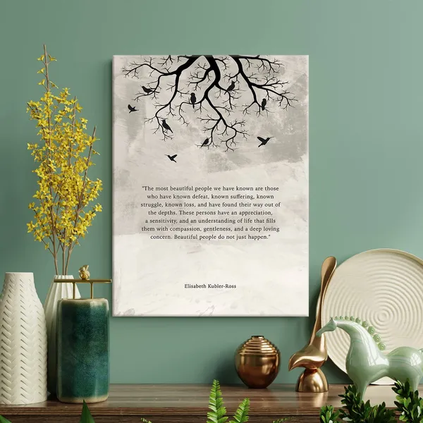 Multicolor_Inspirational_Quote_the_Most_Beautiful_People_We_Have_Known_Print_Canvas_Wall_Art_Home_Office_Decor_Retro_Painting_12x15_Canvas_Poster_Framed_Ready_to_Hang