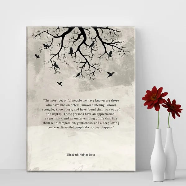 Multicolor_Inspirational_Quote_the_Most_Beautiful_People_We_Have_Known_Print_Canvas_Wall_Art_Home_Office_Decor_Retro_Painting_12x15_Canvas_Poster_Framed_Ready_to_Hang