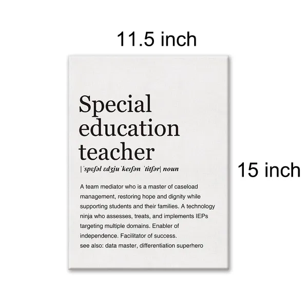 Multicolor_Special_Education_Teacher_Definition_Print_Canvas_Wall_Art_Home_Office_Decor_Modern_Minimalist_Painting_12_x_16_Canvas_Poster_Framed_Ready_to_Hang_Appreciation_Thank_You_Gift