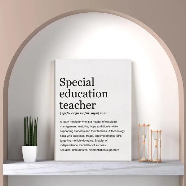 Multicolor_Special_Education_Teacher_Definition_Print_Canvas_Wall_Art_Home_Office_Decor_Modern_Minimalist_Painting_12_x_16_Canvas_Poster_Framed_Ready_to_Hang_Appreciation_Thank_You_Gift
