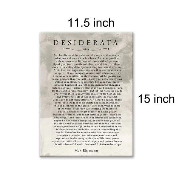 Multicolor_Inspirational_Desiderata_Poem_Print_Canvas_Wall_Art_Home_Office_Decor_Retro_Motivational_Literature_Painting_12_x_16_Canvas_Poster_Framed_Ready_to_Hang