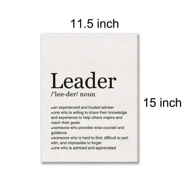Multicolor_Great_Leader_Definition_Print_Canvas_Wall_Art_Home_Office_Decor_Modern_Minimalist_Painting_12_x_16_Canvas_Thank_You_Mentor_Sign_Poster_Framed_Ready_to_Hang_Boss_Gift