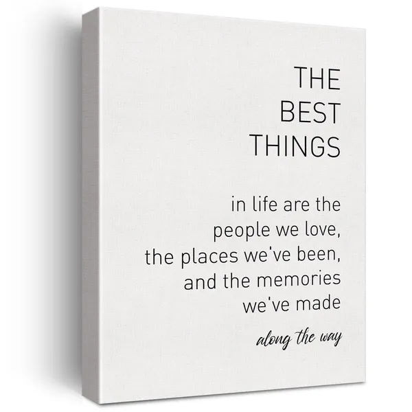 Multicolor_Inspirational_Sign_the_Best_Things_in_Life_Canvas_Home_Wall_Art_Decor_Motivational_Painting_12_x_16_Poster_Framed_Ready_to_Hang_Housewarming_gift