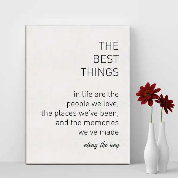 Multicolor_Inspirational_Sign_the_Best_Things_in_Life_Canvas_Home_Wall_Art_Decor_Motivational_Painting_12_x_16_Poster_Framed_Ready_to_Hang_Housewarming_gift