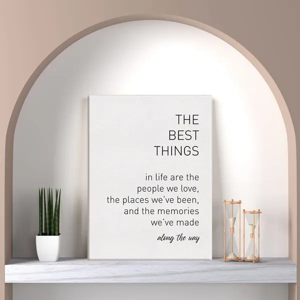 Multicolor_Inspirational_Sign_the_Best_Things_in_Life_Canvas_Home_Wall_Art_Decor_Motivational_Painting_12_x_16_Poster_Framed_Ready_to_Hang_Housewarming_gift