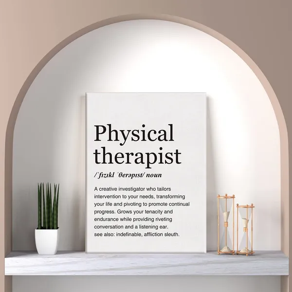 Multicolor_Physical_Therapist_Definition_Print_Canvas_Wall_Art_Home_Office_Decor_Modern_Minimalist_Painting_12_x_16_Canvas_Poster_Framed_Ready_to_Hang_PT_Gift