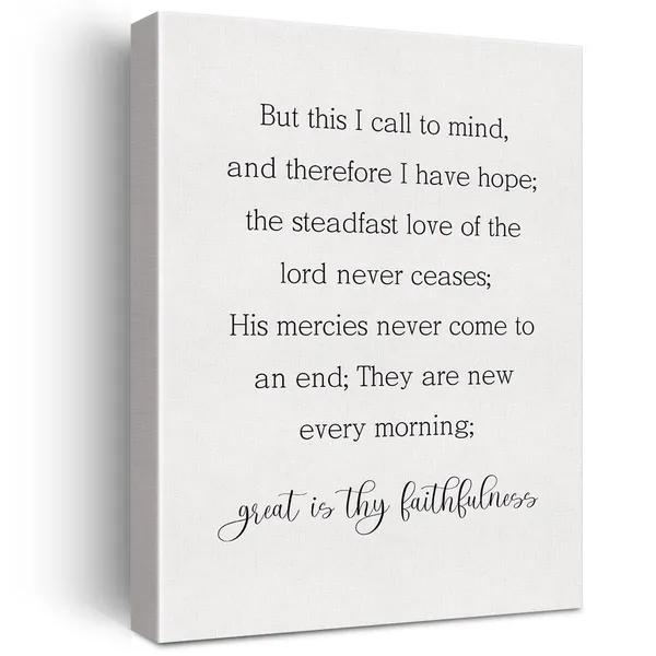 Multicolor_Great_Is_Thy_Faithfulness_Sign_Canvas_Home_Wall_Art_Decor_Christian_Painting_12_x_16_Inspirational_Poster_Framed_Ready_to_Hang